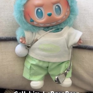 加入潮玩大军！詹姆斯晒自己的Labubu玩偶：请叫他LeBronBron😁